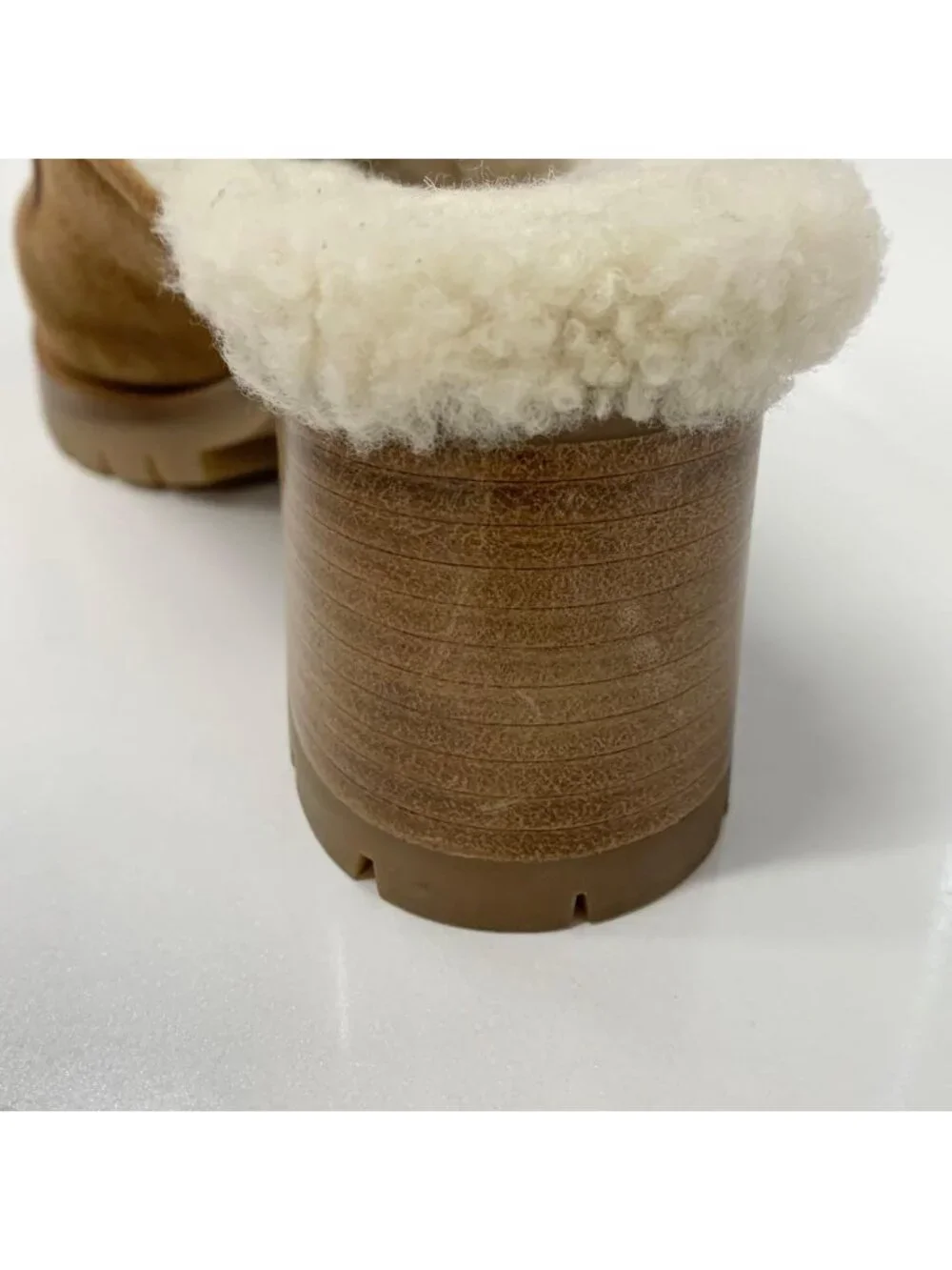 Hermes Suede H Fleece Sandals Brown